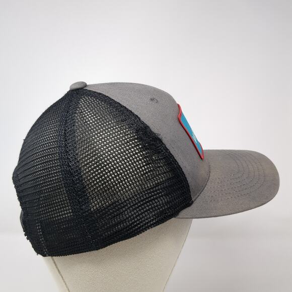 Wander Brewing Snapback Trucker Hat Gray OS Adjustable Mesh Back Brist Blanks - Picture 5 of 10